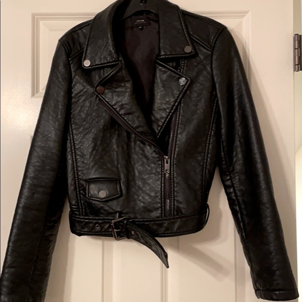 Joe’s Collections Black Faux Leather Jacket